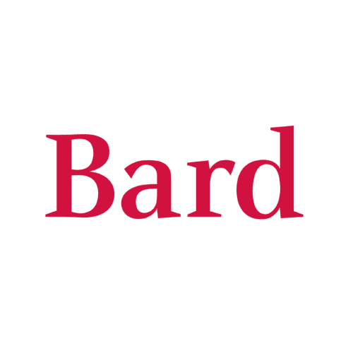 Bard college logo with "Bard" in a bold, serif, reddish-pink font on a white background.