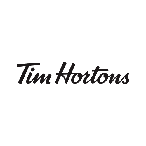 Black text Tim Hortons logo