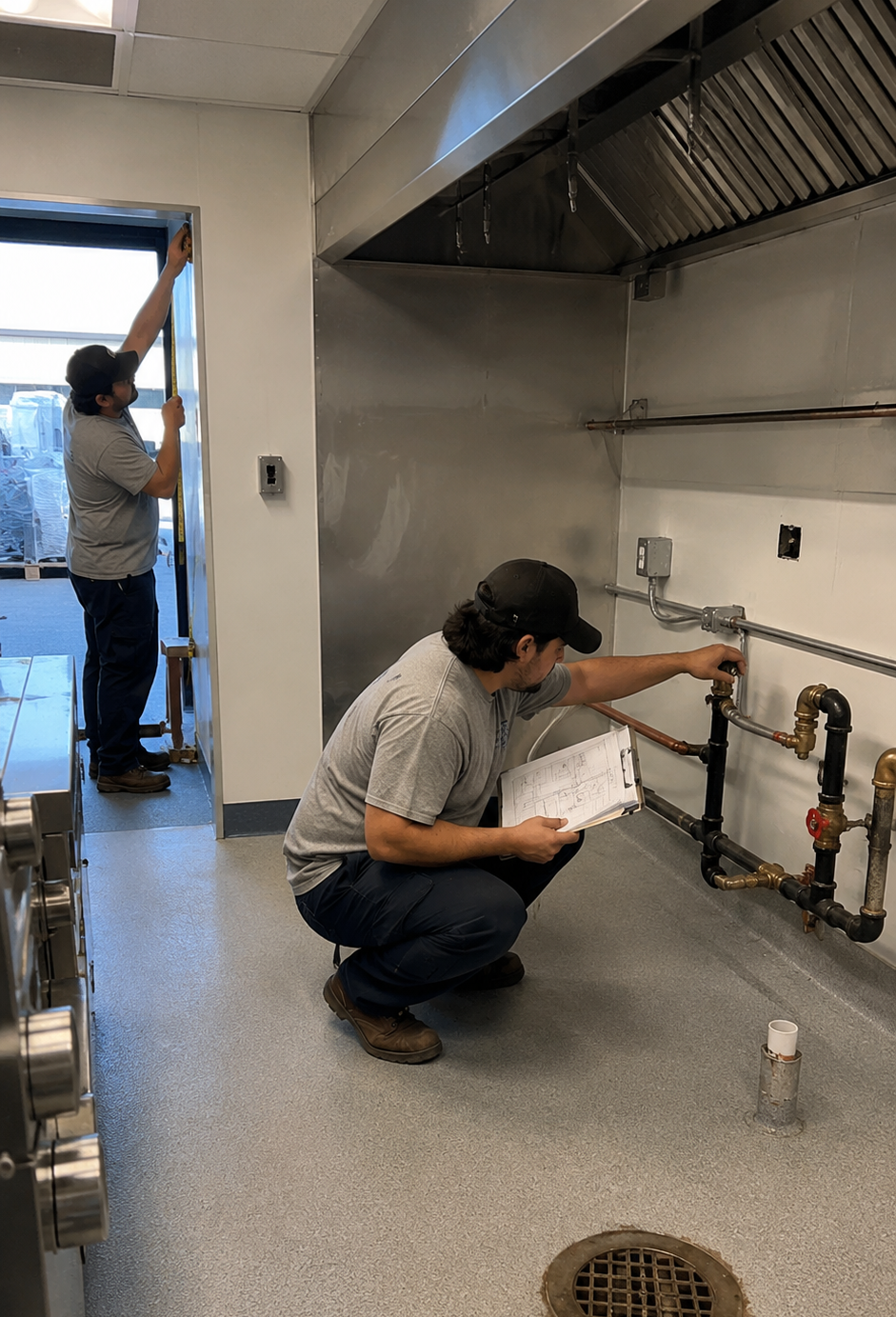 Commercial Oven Installation Site Inspection